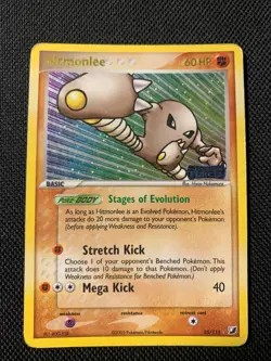 Pokemon TCG English Card ex Unseen Forces Hitmonlee 25/115 Reverse Holo Stamped - Image 2