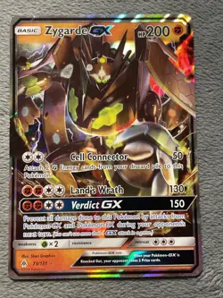 Zygarde GX 73/131 Forbidden Light 2018 Ultra Rare Holo Full Art Pokemon Card - Image 1
