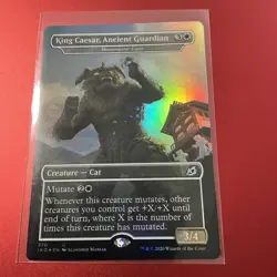 MTG King Caesar, Ancient Guardian - Huntmaster Liger IKO #370 FOIL NM/M - Image 1