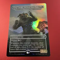 MTG King Caesar, Ancient Guardian - Huntmaster Liger IKO #370 FOIL NM/M - Image 2