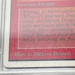 Magic: The Gathering Shivan Dragon #175 Unlimited Edition (MP) - Image 3