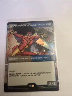NM - Spider-Woman, Stunning Savior Foil (Borderless) R Marvel's Spider-Man 230 - Image 1