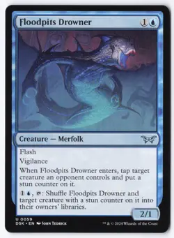 Floodpits Drowner U Duskmourn: House of Horror 59 NM - Image 1