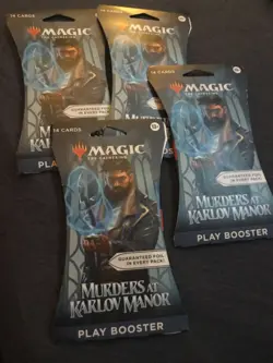 magic the gathering murders at karlow manor sealed packs lot of 4 - Image 3