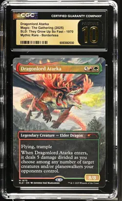 DRAGONLORD ATARKA Secret Lair Mythic CGC Pristine 10 MTG [Nostalgium] - Image 1