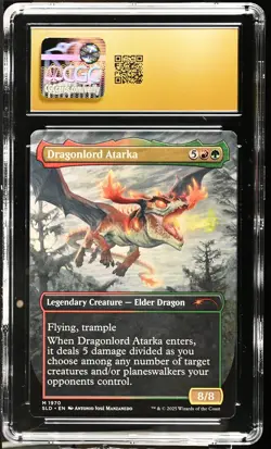 DRAGONLORD ATARKA Secret Lair Mythic CGC Pristine 10 MTG [Nostalgium] - Image 2