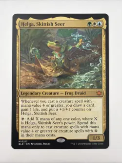 Helga, Skittish Seer Bloomburrow Regular - Image 1