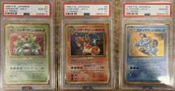 Pokemon TCG Japanese CD Promo Venusaur Charizard Blastoise Set PSA 10 - Image 1