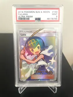 Pokemon Lana Full Art 2018 Ultra Prism 150/156 PSA 9 - Image 1