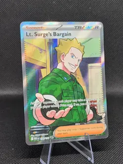 Lt. Surge's Bargain 170/132 Ultra Rare - Pokemon TCG - Mega Evolution - NM+ - Image 1