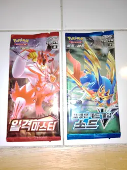 2x Pokemon Booster Packs Single Strike + SwordV - Sword & Shield- New Sealed 1m - Image 2