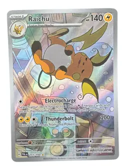 Pokemon TCG - Raichu - 211/193 Paldea Evolved - Illustration Rare Full Art Holo - Image 1