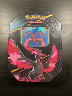 Pokemon CROWN ZENTIH GALARIAN MOLTRES TIN Sealed 4 Crown Zenith Packs & Promo - Image 1