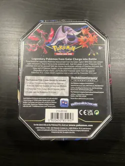 Pokemon TCG Crown Zenith Tin Galarian Zapdos (SEALED) 4 Packs 1 Promo USA $ELLER - Image 3