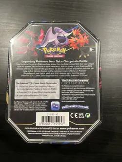 TCG Pokemon Game Galarian Articuno Crown Zenith Tin Pokemon SEALED USA SELLER ! - Image 3