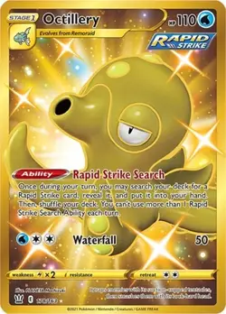 Octillery (Secret, #178/163) - Holofoil SWSH - Battle Styles NM Pokemon - Image 1
