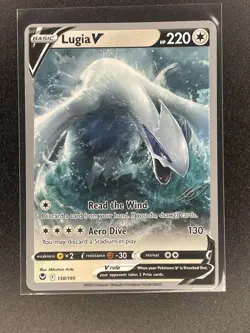 Pokemon Lugia V 138/195 Silver Tempest World Championships 2023 Ultra Rare NM - Image 2