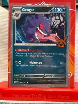 Gengar ✨ Cosmos Holo NM ✨ Trick or Trade 2024 🌕 Pokemon #57/91 - Image 1