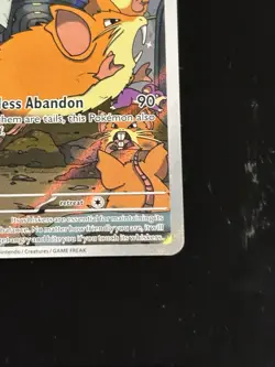 Pokemon Team Rockets Raticate 202/182 Destined Rivals Illustration Rare NM - Image 3