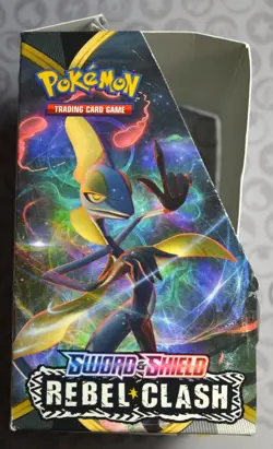 Pokemon TCG Rebel Clash EMPTY Booster Box For Display - Image 2