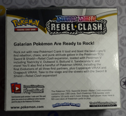 Pokemon TCG Rebel Clash EMPTY Booster Box For Display - Image 3