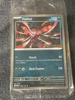 Yveltal 088/132 Stamped Promo SEALED - Mega Evolution - Pokemon TCG - Image 1