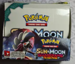 Pokemon Sun and Moon Guardians Rising EMPTY Booster Box For Display - Image 1