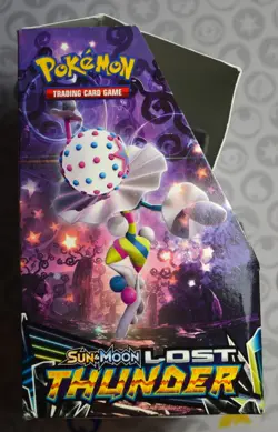 Lost Thunder Pokemon Sun & Moon TCG EMPTY Display Booster Box - Image 2