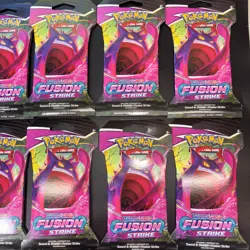 Pokemon TCG Sword & Shield Fusion Strike Sleeved Booster Pack 10 QTY Gengar - Image 3