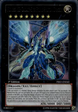 Number 62: Galaxy-Eyes Prime Photon Dragon 1st Ultra PRIO-EN040 Yu-Gi-Oh! - Image 1