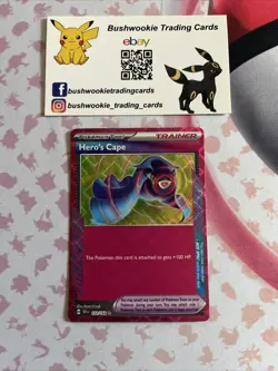 Pokemon Card - S&V Temporal Forces EN - 152/162 - Hero's Cape - ACE SPEC Rare - Image 1