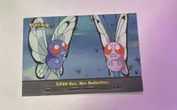 POKEMON TV Animation Edition TOPPS "Bye, Bye Butterfree" Foil Trading Card EP20 - Image 1