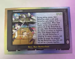 POKEMON TV Animation Edition TOPPS "Bye, Bye Butterfree" Foil Trading Card EP20 - Image 2