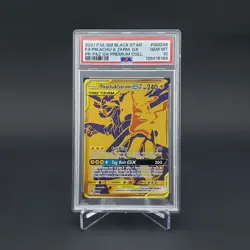 PSA 10 Pikachu & Zekrom GX Tag Team SM248 Promo Sun & Moon Pokemon Gold Card - Image 1