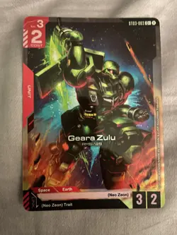 Geara Zulu ST03-003 C+ - Zeon's Rush Gundam TCG Card Game - Image 4
