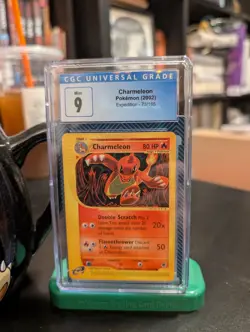 Pokemon Charmeleon Expedition Base Set Regular Card 073/165 CGC 9 Blue Label NM - Image 1