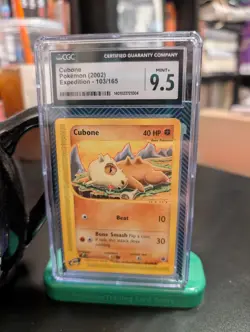 Pokemon TCG Cubone Expedition Base Set 103/165, Regular Common Card CGC 9.5 - Image 1
