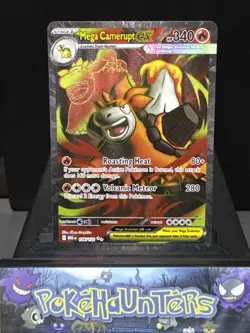 Pokemon Card Mega Camerupt EX 156/132 Ultra Rare Mega Evolution Base Set NM - Image 1
