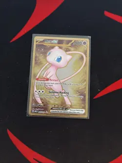 Pokemon TCG Mew EX Metal Gold NM 205/165 Scarlet & Violet 151 Promo Card - Image 1