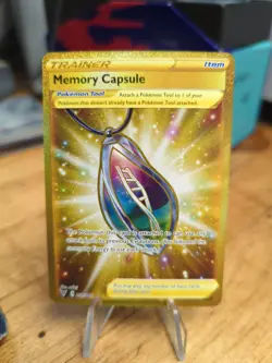 Memory Capsule 202/185 Vivid Voltage NM Full Art Gold Secret Rare Pokemon Card - Image 1