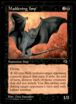 Maddening Imp Tempest Light Play MTG Magic the Gathering - Image 1