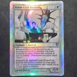 Stone-Cold Basilisk - Foil - Unhinged (MTG) - Image 1