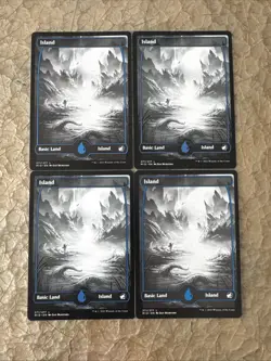 MTG *4 Island Basic Land Full Art 271/277* (NM) Midnight Hunt Magic Gathering - Image 1