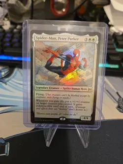1x Spider-Man, Peter Parker 0004, Foil, Marvel Spider-Man Eternal, Magic, MTG NM - Image 1