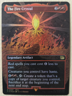 The Fire Crystal (Borderless) Final Fantasy Foil - Image 1