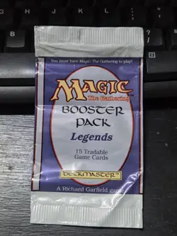 Legends 1994 Empty Booster Pack Wrapper MTG Magic the Gathering - Image 1