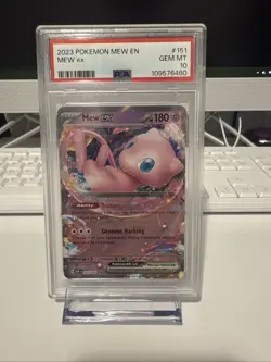 Pokemon TCG Mew EX 151/165 Double Rare Holo Card PSA 10 - Image 1