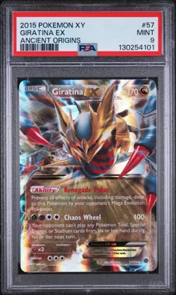 2015 Pokemon - XY Ancient Origins - Giratina EX 57/98 Full Art - PSA 9 - Image 1
