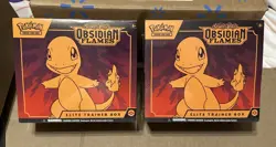 Pokemon Scarlet Violet Obsidian Flames Elite Trainer Box ETB Sealed x2 mint - Image 1
