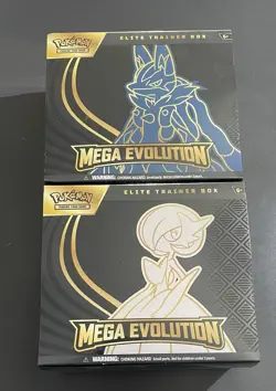 POKEMON MEGA EVOLUTION ELITE TRAINER BOX LOT Lucario & Gardevoir ETB SEALED - Image 1